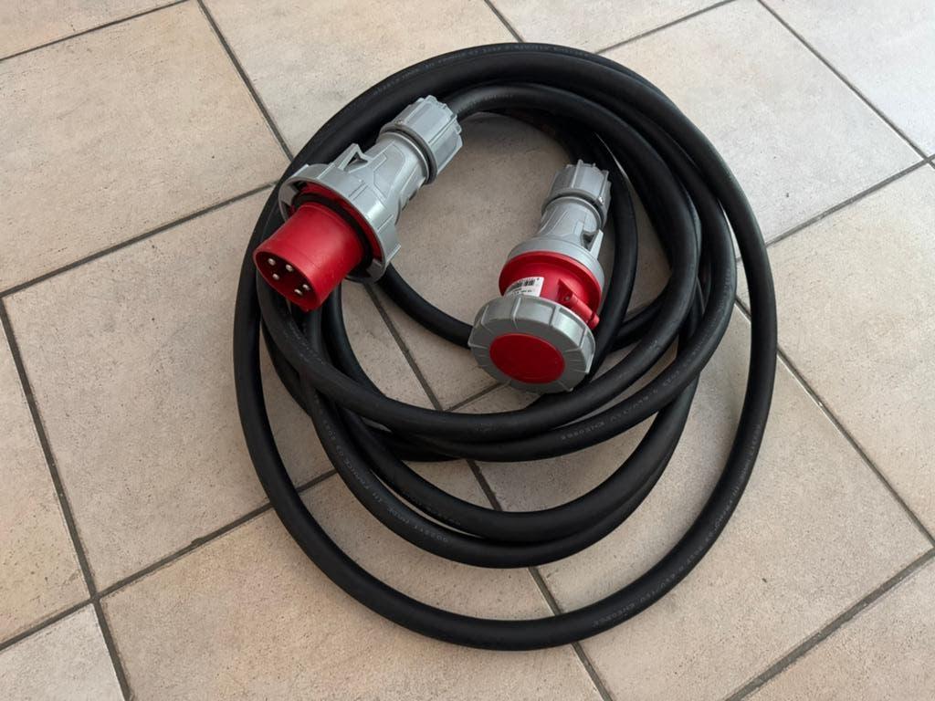 Showtec Krachtstroomkabel 10m 5x10mm2 63A - Nieuwstaat, Ophalen of Verzenden, Zo goed als nieuw, Kabel of Snoer