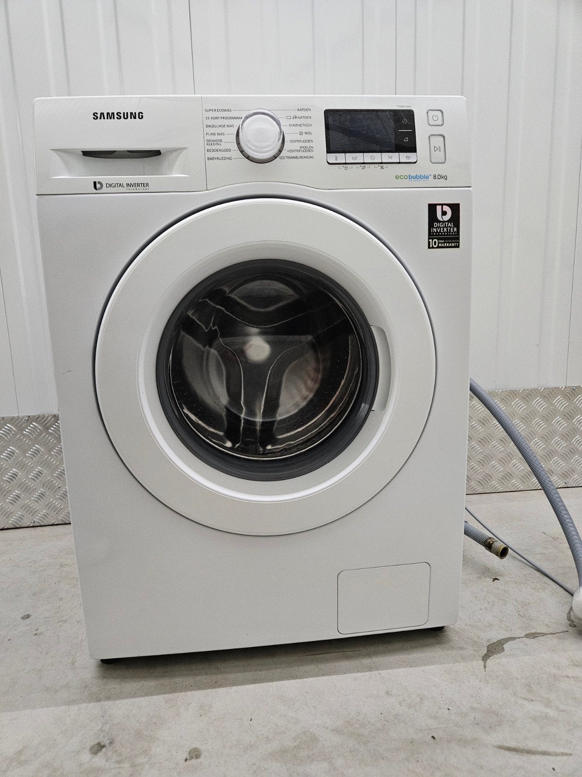 Samsung Ecobubble WW80J5436MW Wasmachine - 8kg, 1400 toeren, Ophalen, 1200 tot 1600 toeren, 8 tot 10 kg, Zo goed als nieuw