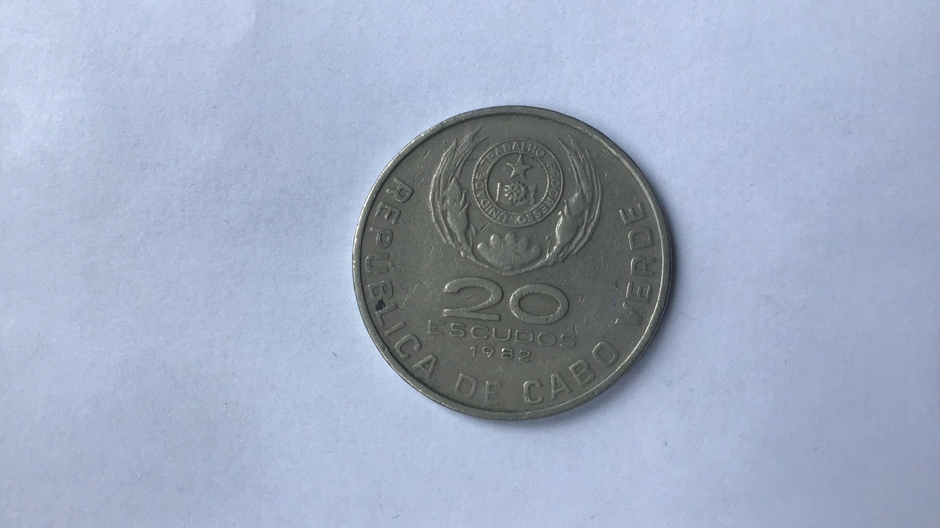 Cabo Verde 20 escudos 1982., Ophalen of Verzenden