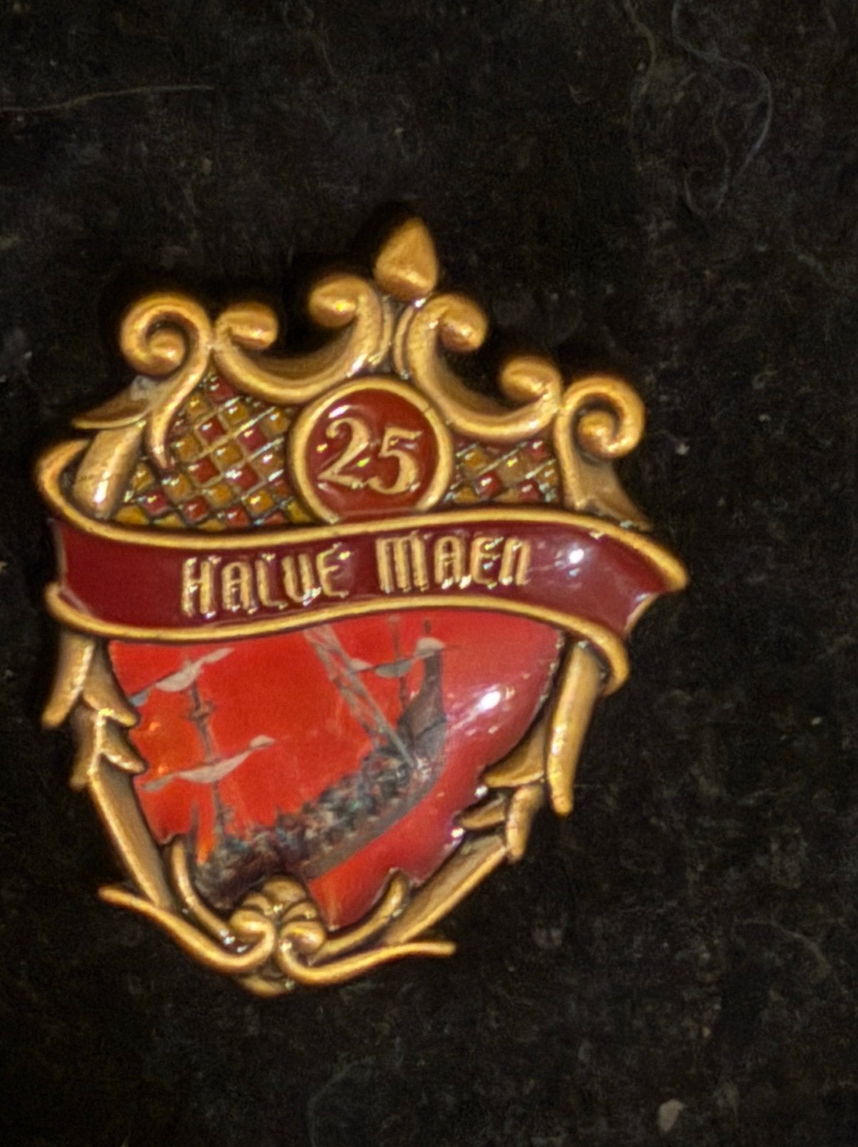 Efteling jubileum pin 25 jaar Halve maen, Ophalen of Verzenden, Zo goed als nieuw, Button of Speldje