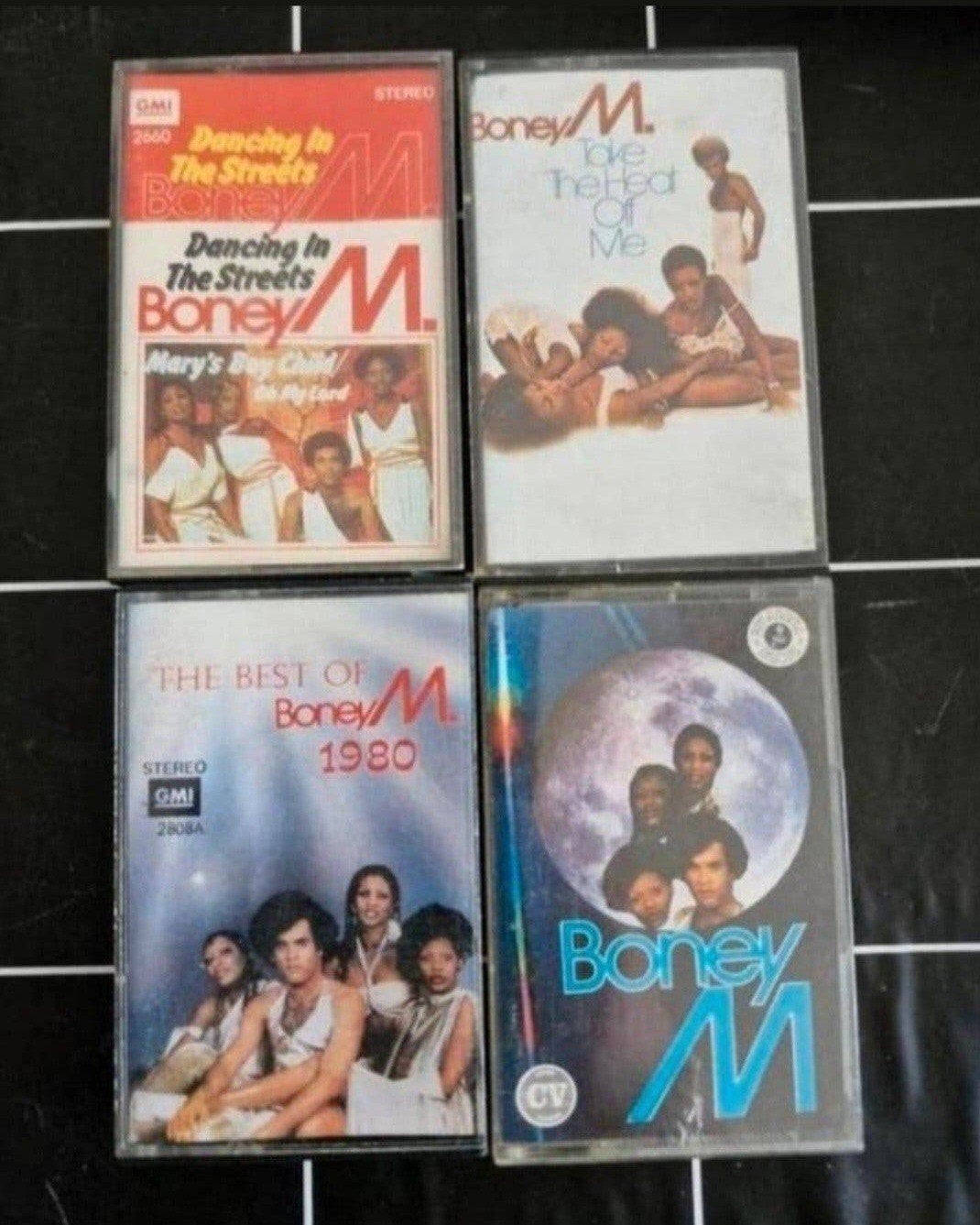 4 Boney M. cassettebandjes - Pop muziek, Gebruikt, 2 t/m 25 bandjes, Ophalen of Verzenden, Origineel