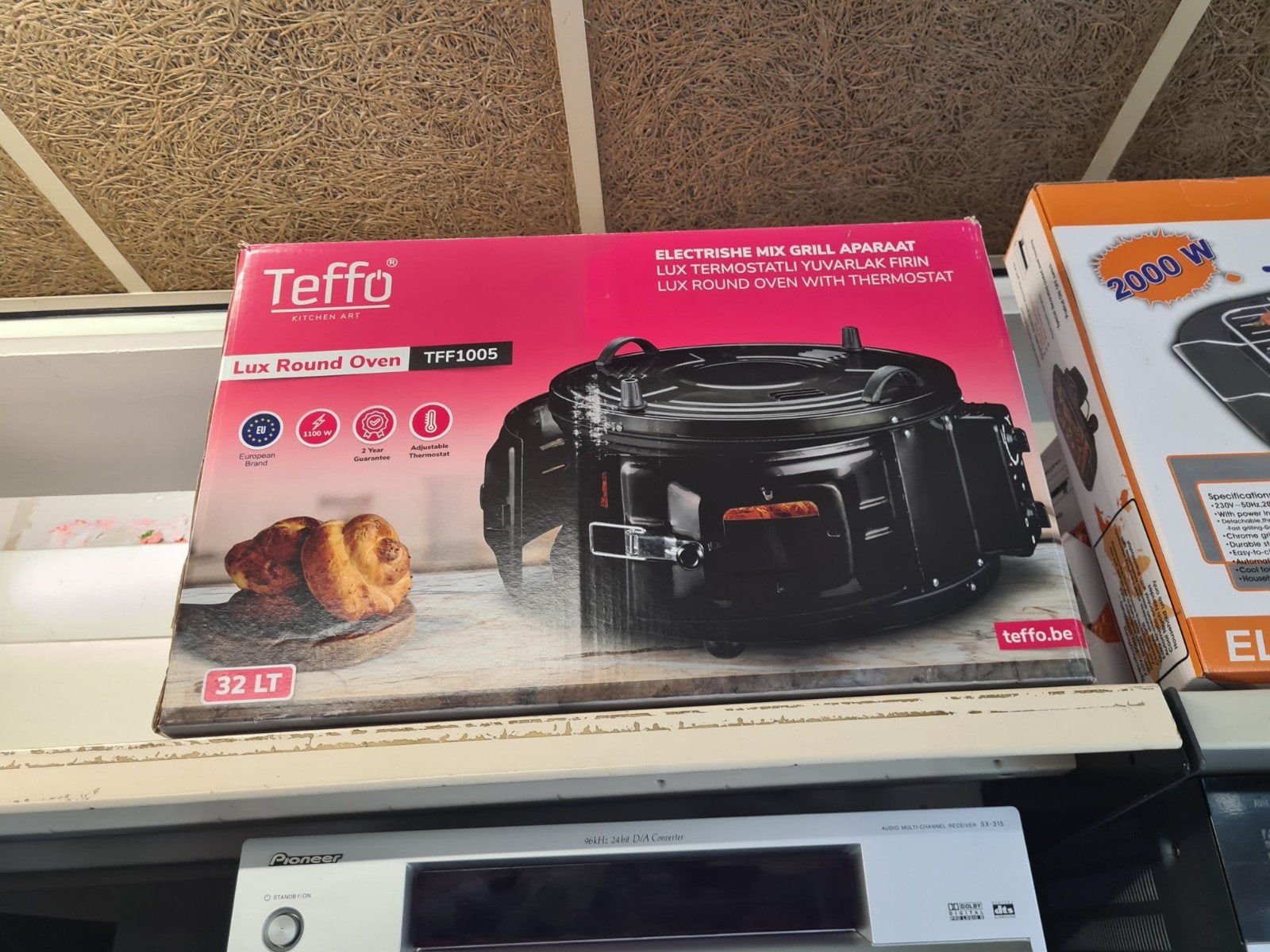 Teffo Ronde Elektrische Oven - Vrijstaand - 32 liter - Zwart, Minder dan 45 cm, Overige merken, Nieuw, Ophalen of Verzenden