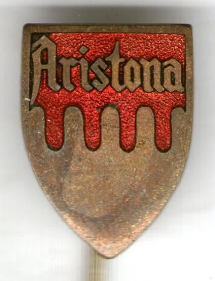 Aristona email/koper geluidsapparaten speldje ( V_125a ), Verzamelen, Verzenden, Nieuw, Merk, Speldje of Pin