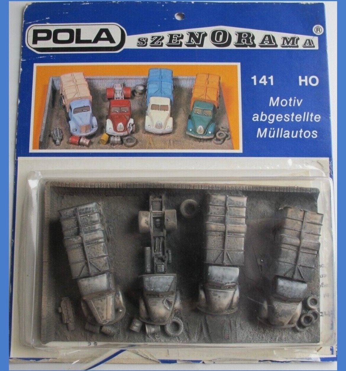 Pola Szenorama 141 HO Motief Afgedankte Vuilniswagens, Ophalen of Verzenden, Nieuw, Overige merken