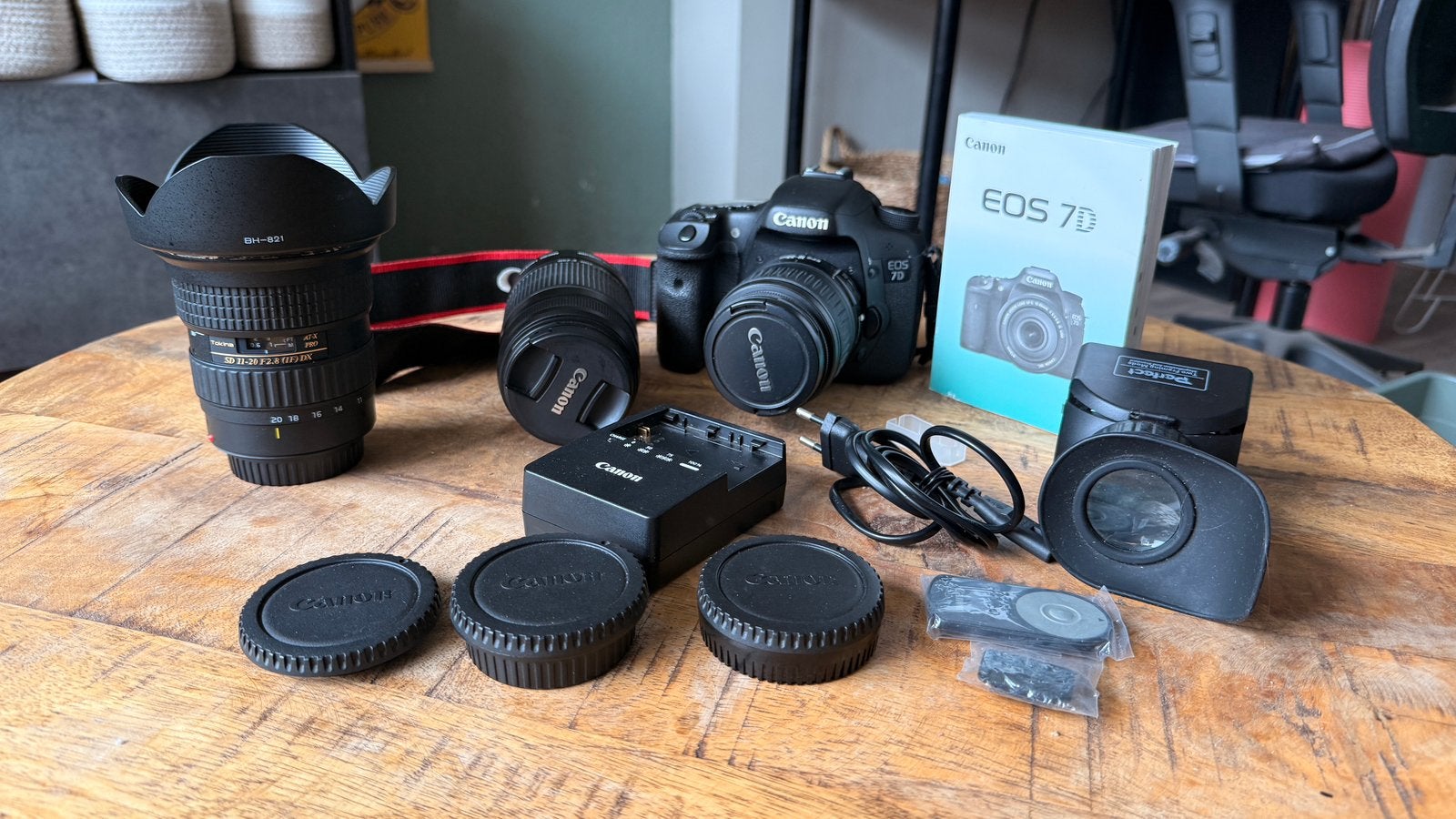 Canon EOS 7D + 3 objectieven, Ophalen, Gebruikt
