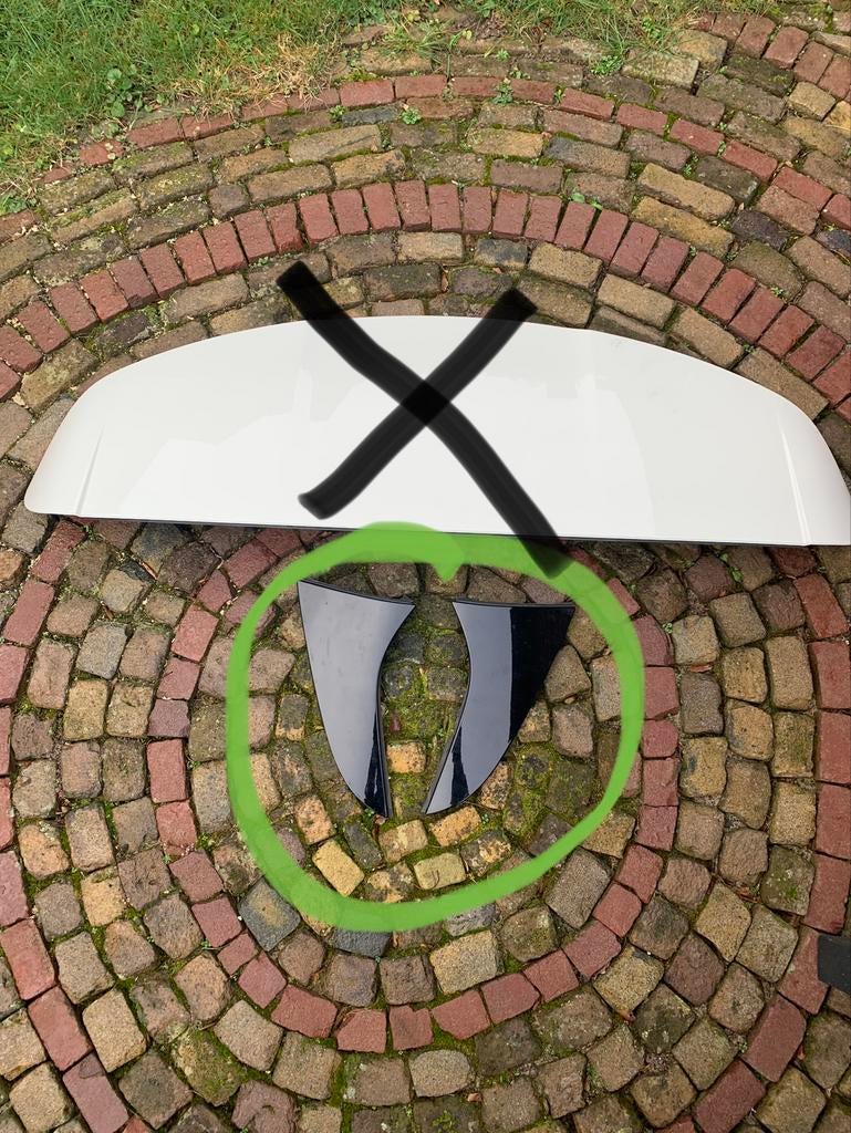 Mercedes A-Klasse W176 spoiler side fins zwart, Ophalen, Gebruikt, Achterklep, Mercedes-Benz