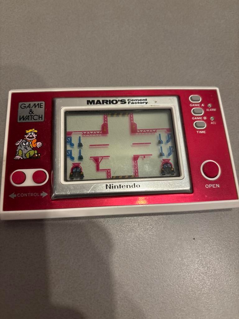 Nintendo Game & Watch Mario's Cement Factory, Gebruikt, 1 speler, Ophalen of Verzenden, Vanaf 3 jaar