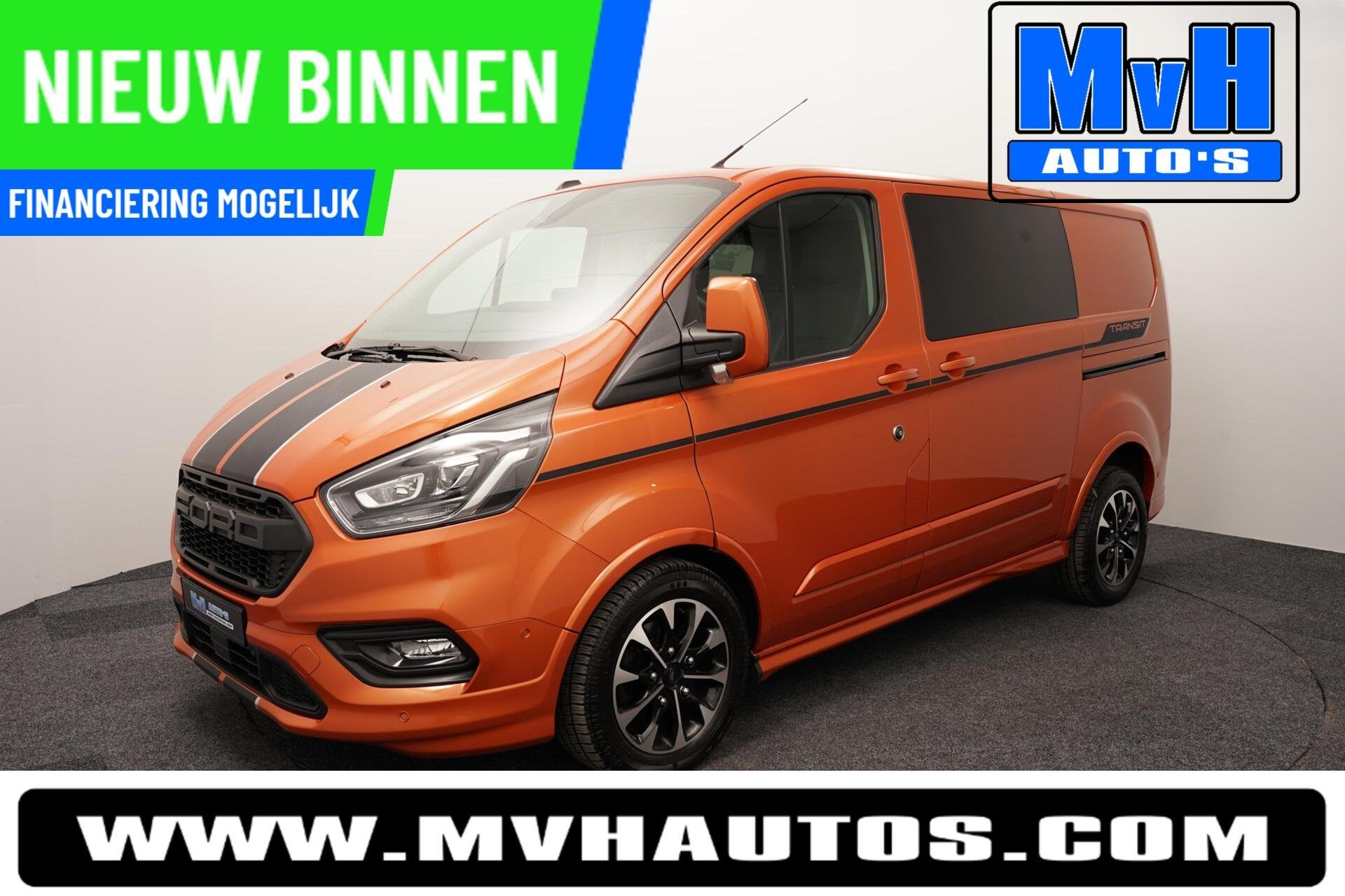 Ford Transit Custom 320 2.0 TDCI L1H1 Sport DC|MARGE|CAMERA, Automaat, Euro 6, Leder en Stof, Origineel Nederlands