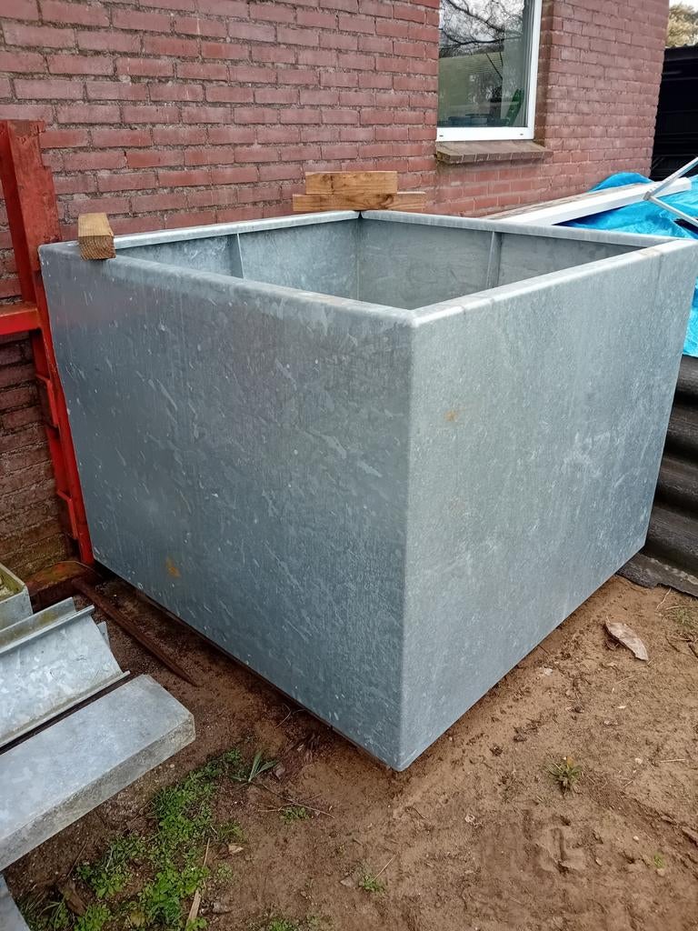 Verzinkte bakken, lees beschrijving goed!!!, Tuin en Terras, Bloembakken en Plantenbakken, Ophalen