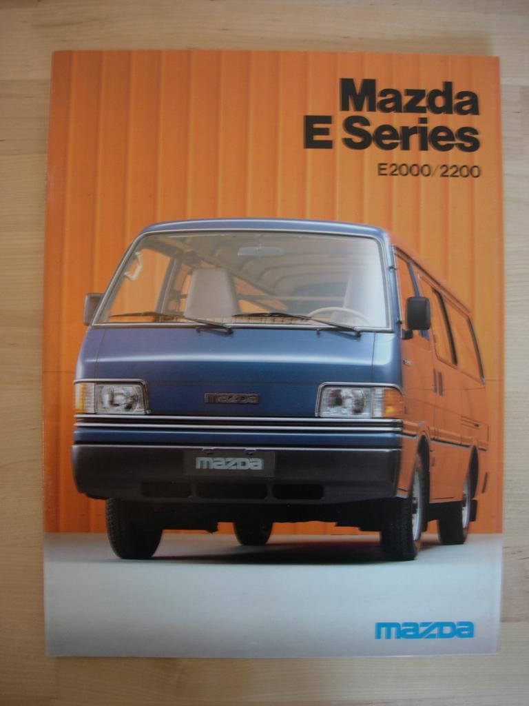 Mazda E2000 E2200 Brochure 1987 – Bestelwagen, Mazda, Ophalen of Verzenden, Zo goed als nieuw, Mazda