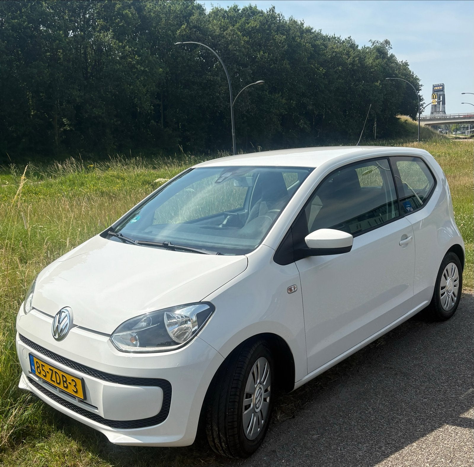 Volkswagen up blue motion.Airco.1.0 44KW 2012 Wit, Voorwielaandrijving, Stof, Up!, 840 kg