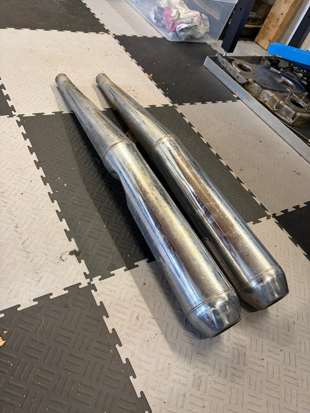 Uitlaat BMW R100 - 38mm diameter, Ophalen, Gebruikt