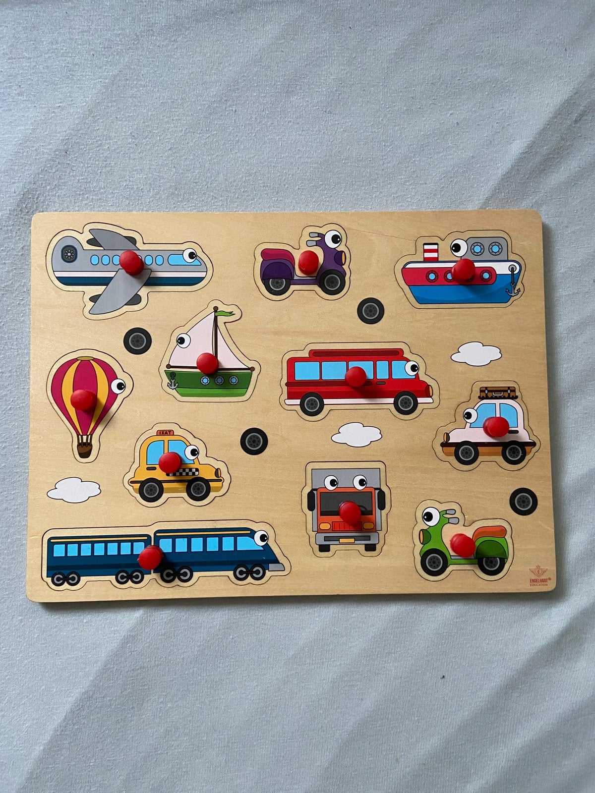 Houten puzzel, Ophalen of Verzenden, Minder dan 10 stukjes, Zo goed als nieuw, 6 maanden tot 2 jaar
