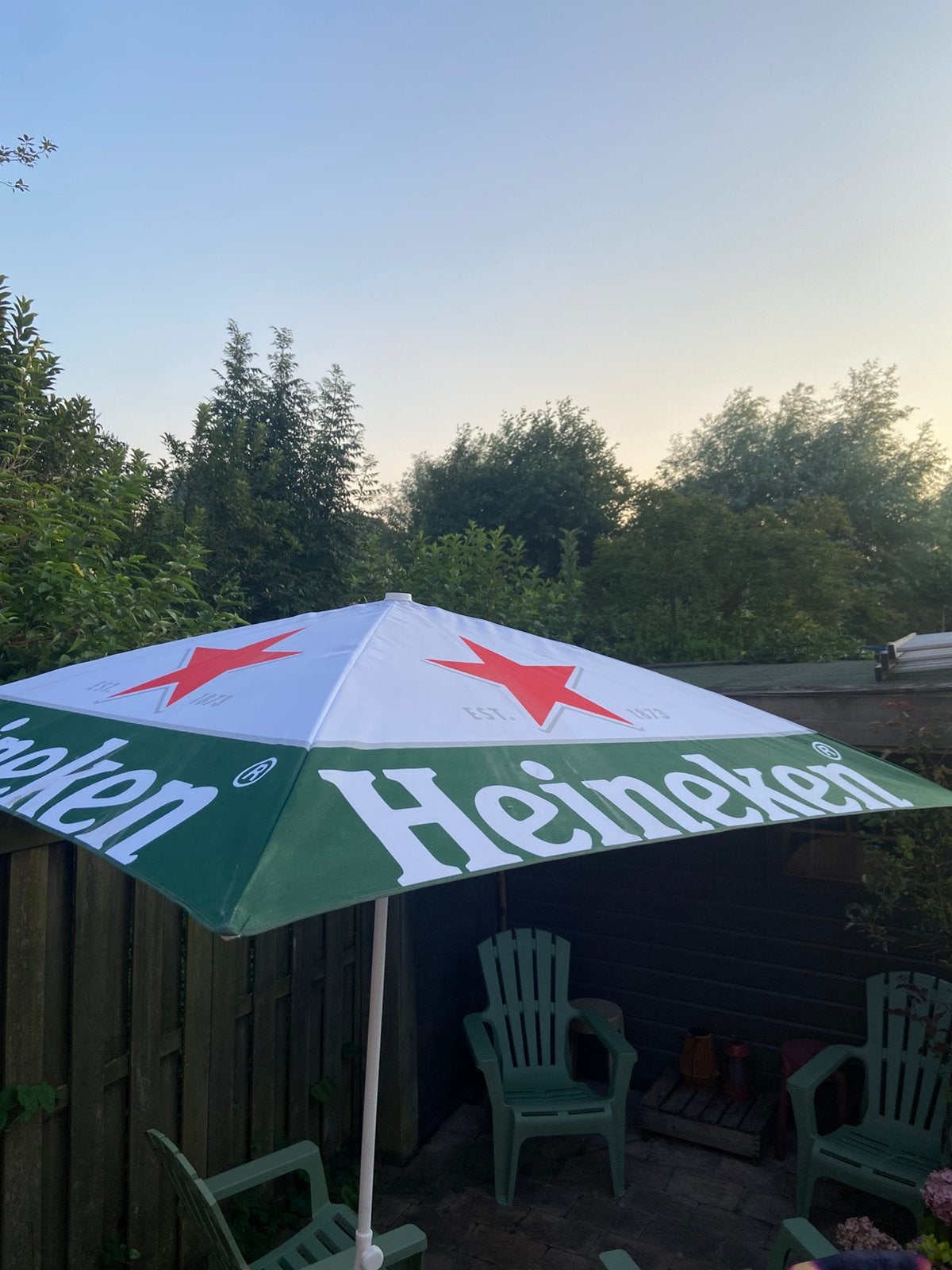 Heineken parasol, Ophalen of Verzenden, Zo goed als nieuw