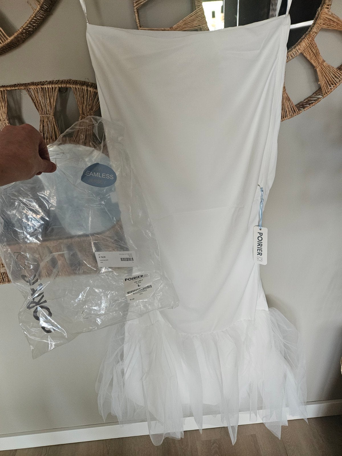 nieuw onderrok poirier petticoat mt l ivory, Ophalen of Verzenden, Nieuw