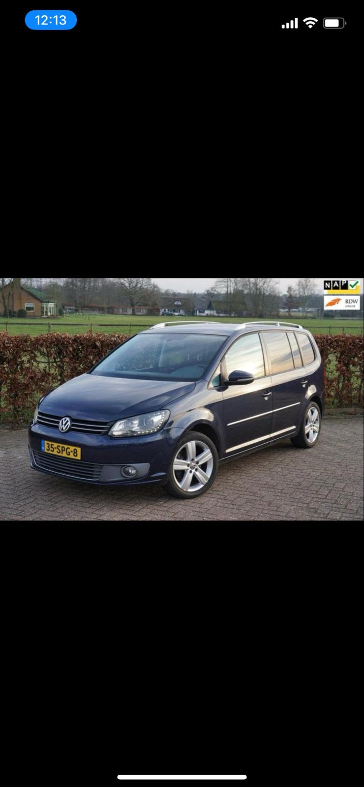 Volkswagen Touran 1.4 TSI 125KW DSG 2011 Blauw, Auto's, Euro 5, 15 km/l, Blauw, Origineel Nederlands