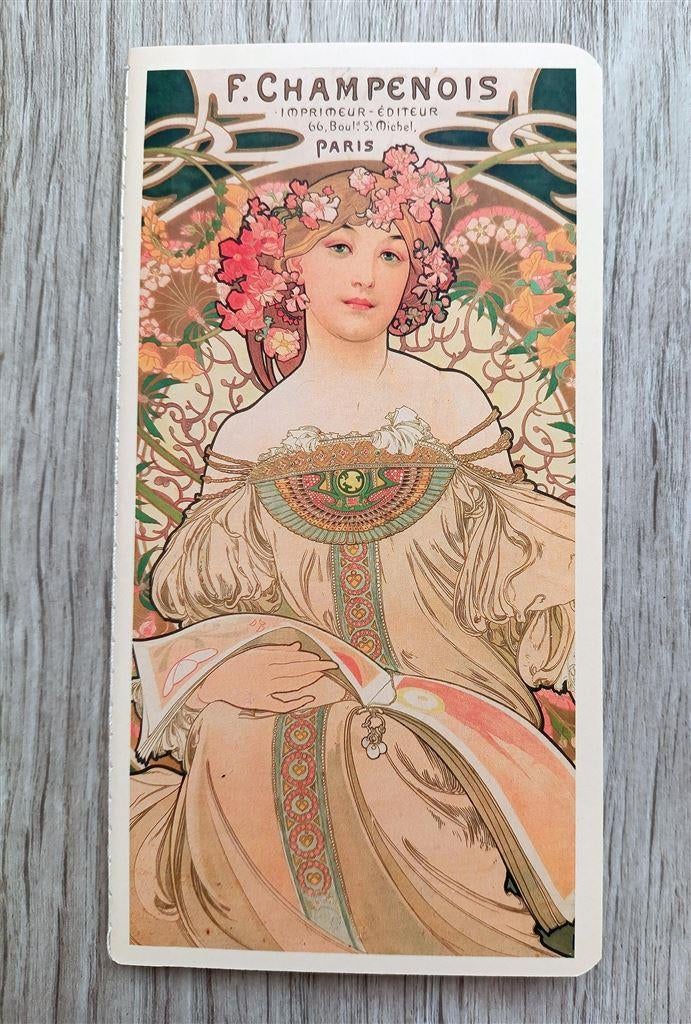 Alphonse Mucha Art Nouveau Notitieboekje #2, Verzenden, Nieuw