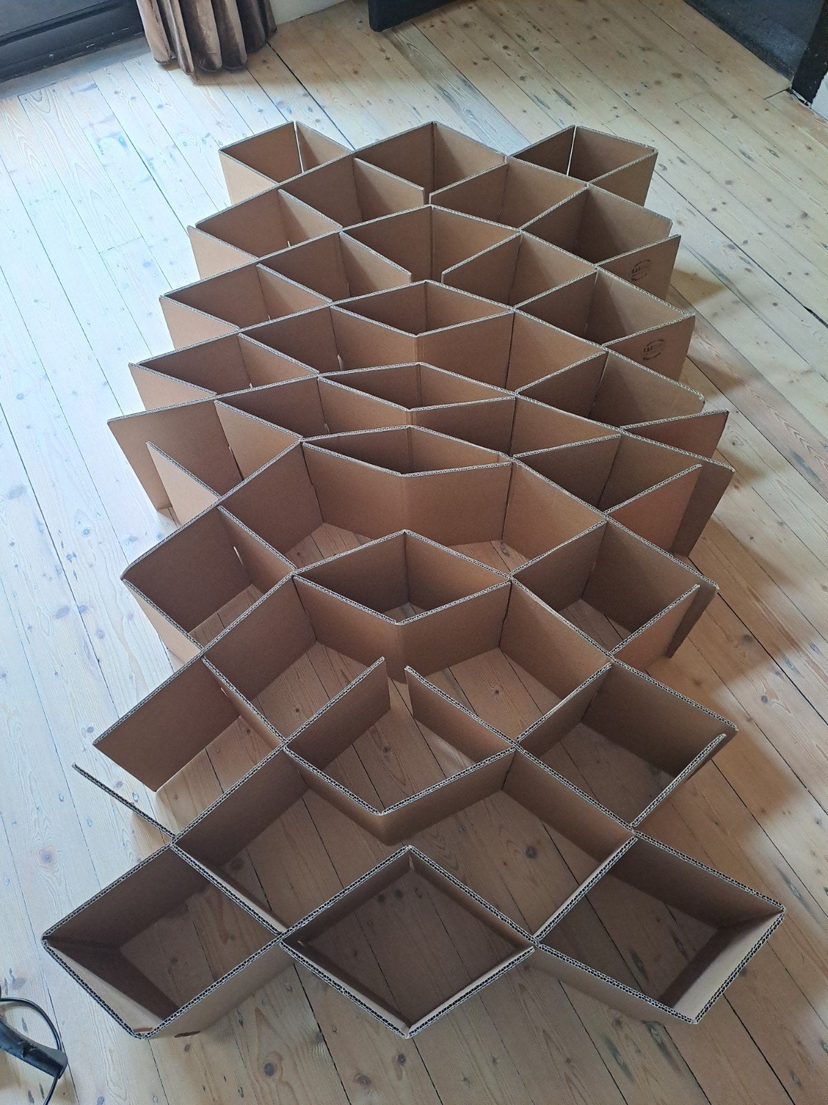 Kartonnen vouwbed eenpersoons - Compact en duurzaam, Ophalen, Overige materialen, 90 cm, Eenpersoons