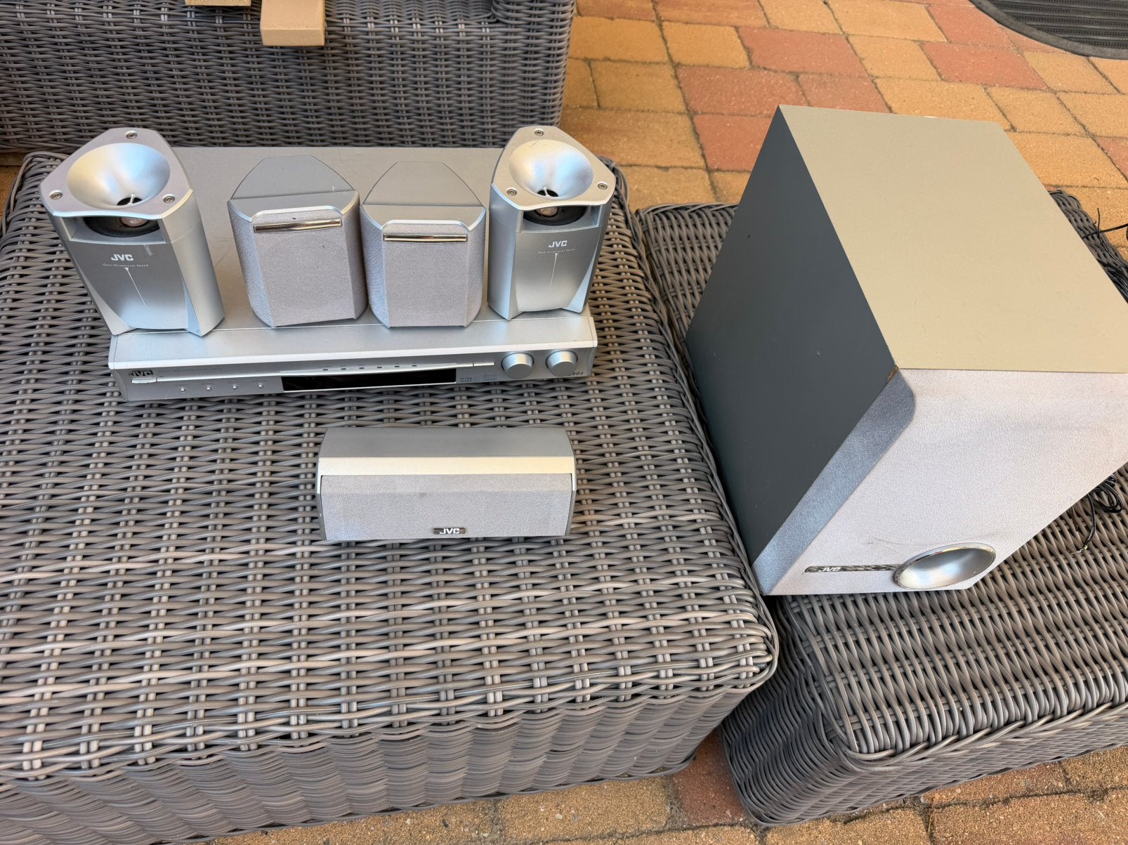 JVC RX - E11 home cinema surround set., Ophalen, Gebruikt, JVC, 70 watt of meer