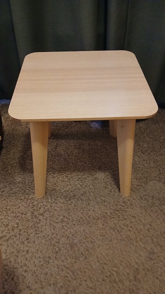 IKEA LISBOA bijzettafel, Huis en Inrichting, Minder dan 55 cm, Gebruikt, Vierkant, Modern
