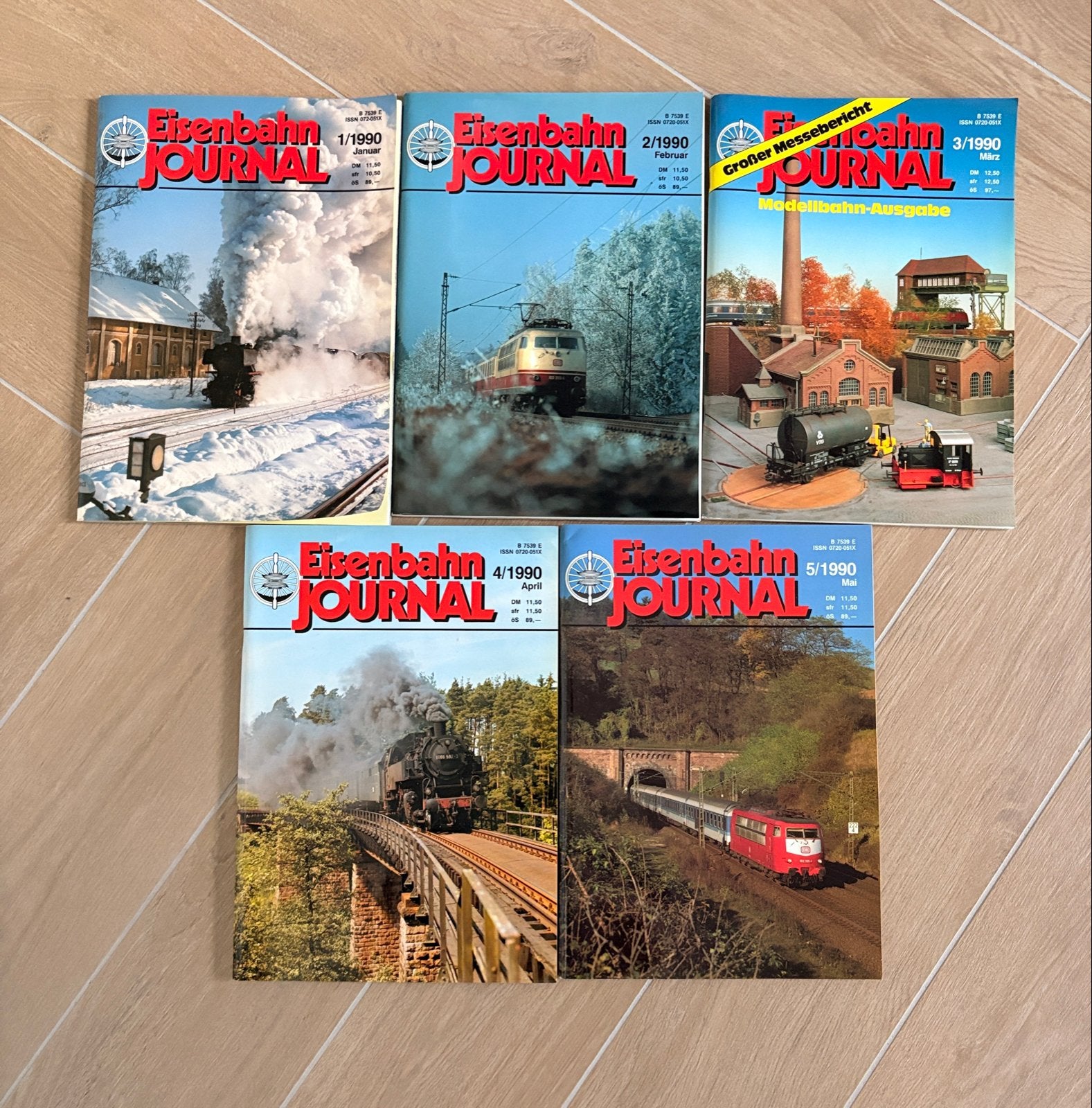 Eisenbahn Journal 1990 - 5 nummers, Ophalen of Verzenden, 1980 tot heden, Buitenland, Tijdschrift