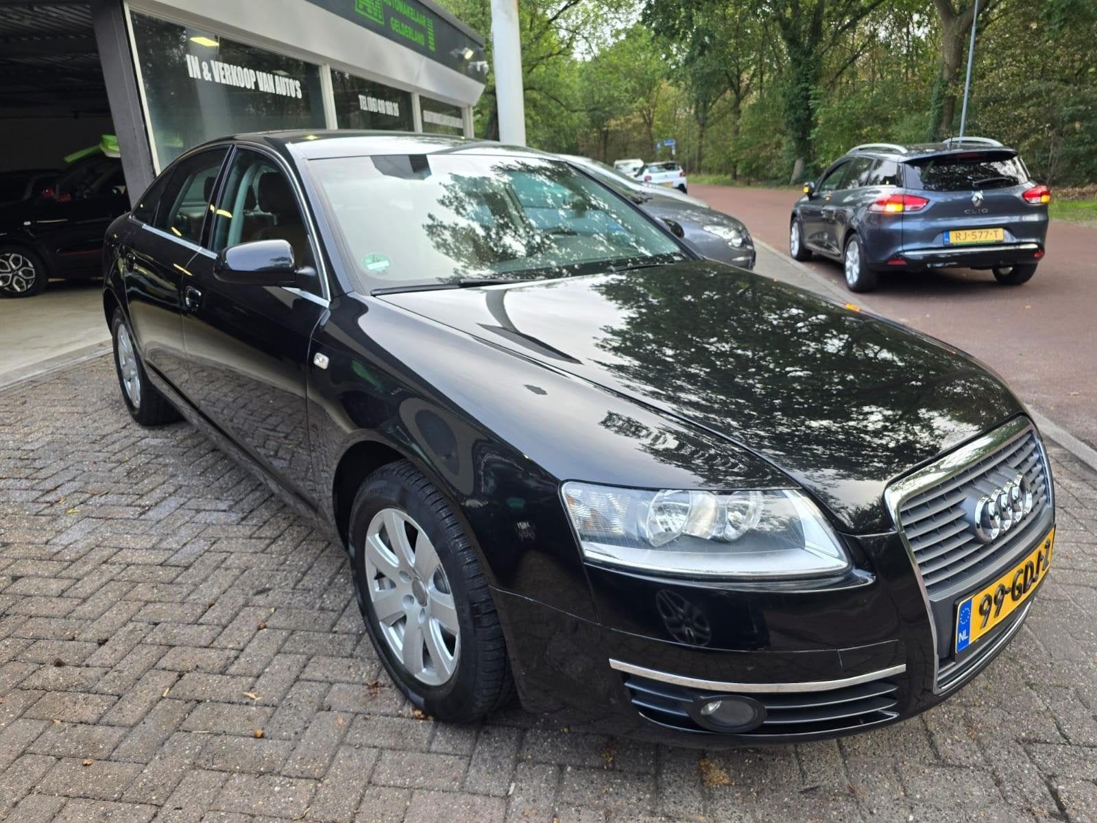 Audi A6 Limousine 3.2 FSI Pro Line Business | AUTOMAAT | 3/6, Auto's, Gebruikt, Zwart, Bedrijf, Grijs