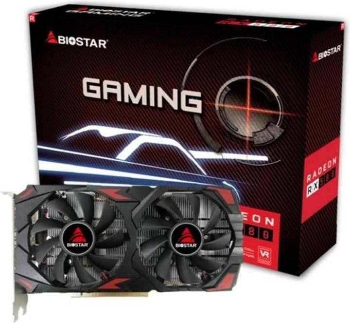 Biostar Radeon RX 580 Gaming Grafische Kaart, PCI-Express 3, Gebruikt, AMD, Ophalen of Verzenden