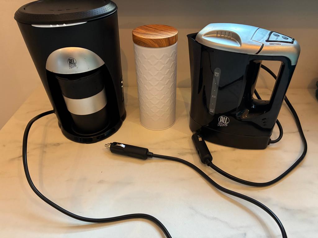 All ride koffiezetapparaat & waterkoker 12 volt, Ophalen of Verzenden, Gebruikt