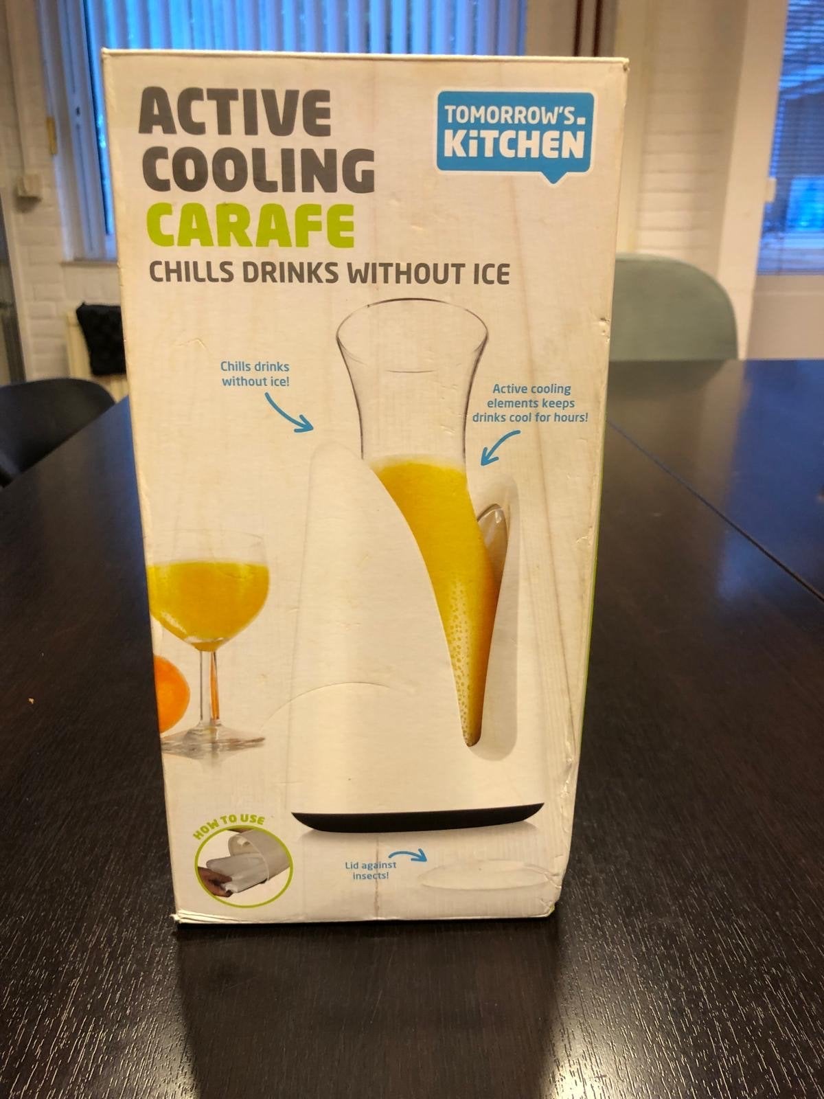 Tomorrow's Kitchen Active Cooling Karaf - Houdt Drankjes Koe, Nieuw, Ophalen of Verzenden, Wit, Overige merken