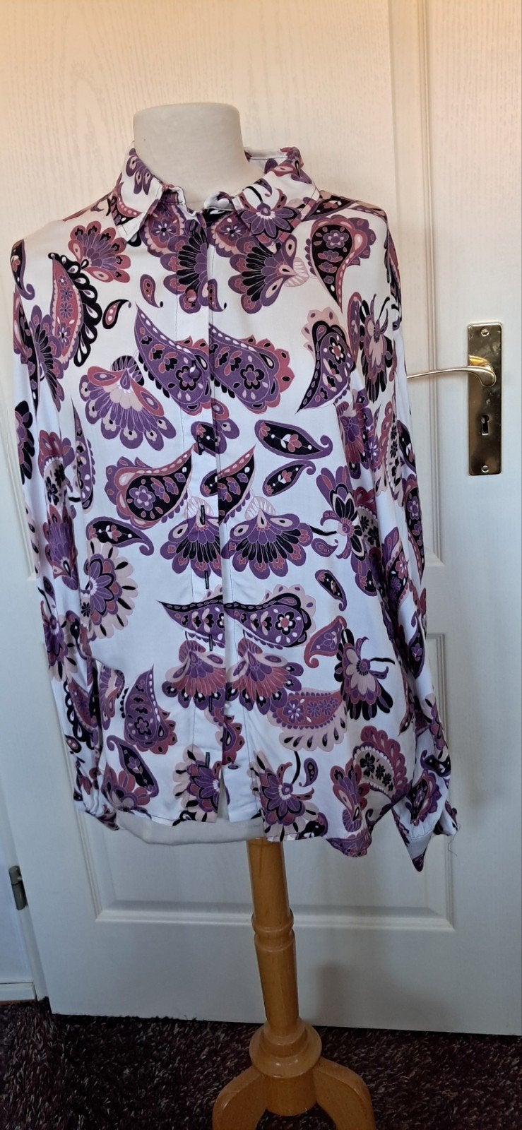 Studio Anneloes Blouse Maat 42 - Paars/Lila/Zwart, Studio Anneloes, Meerkleurig, Maat 42/44 (L), Onbekend