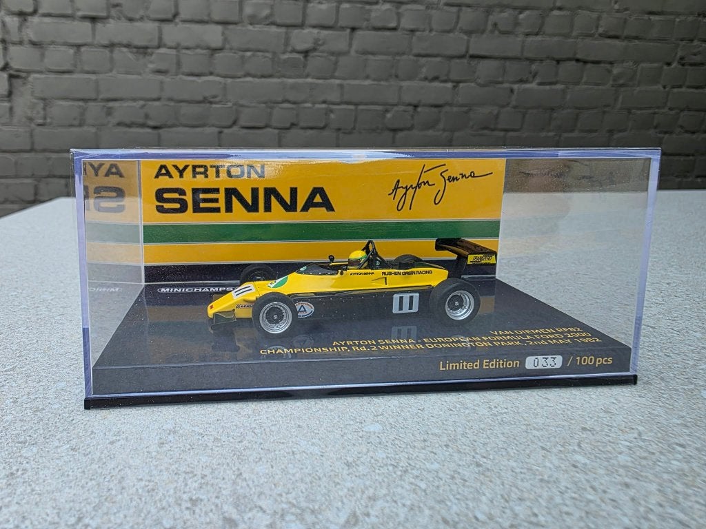 1/43 Ayrton Senna 1982 Donington (L.E.) * NIEUW *, Ophalen of Verzenden, Nieuw, Auto, Overige merken