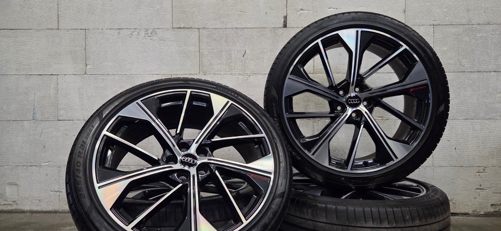 21" Audi Q5 SQ5 Audi Sport orig velgen Pirelli zomerbanden, Gebruikt, 255 mm, Banden en Velgen, V