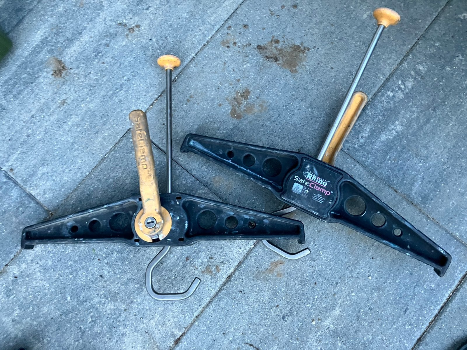 Safe clambs ladderklemmen Rhino, Ophalen, Zo goed als nieuw