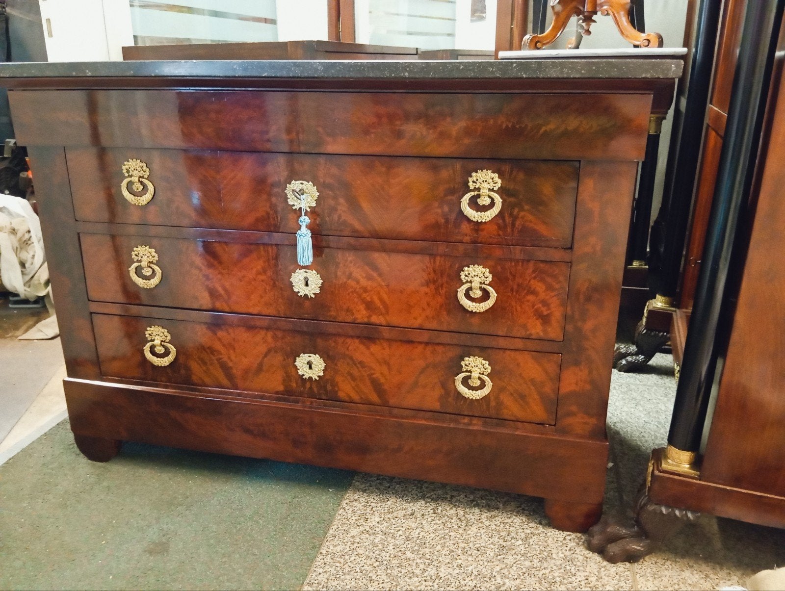 Empire mahonie commode, Ophalen of Verzenden