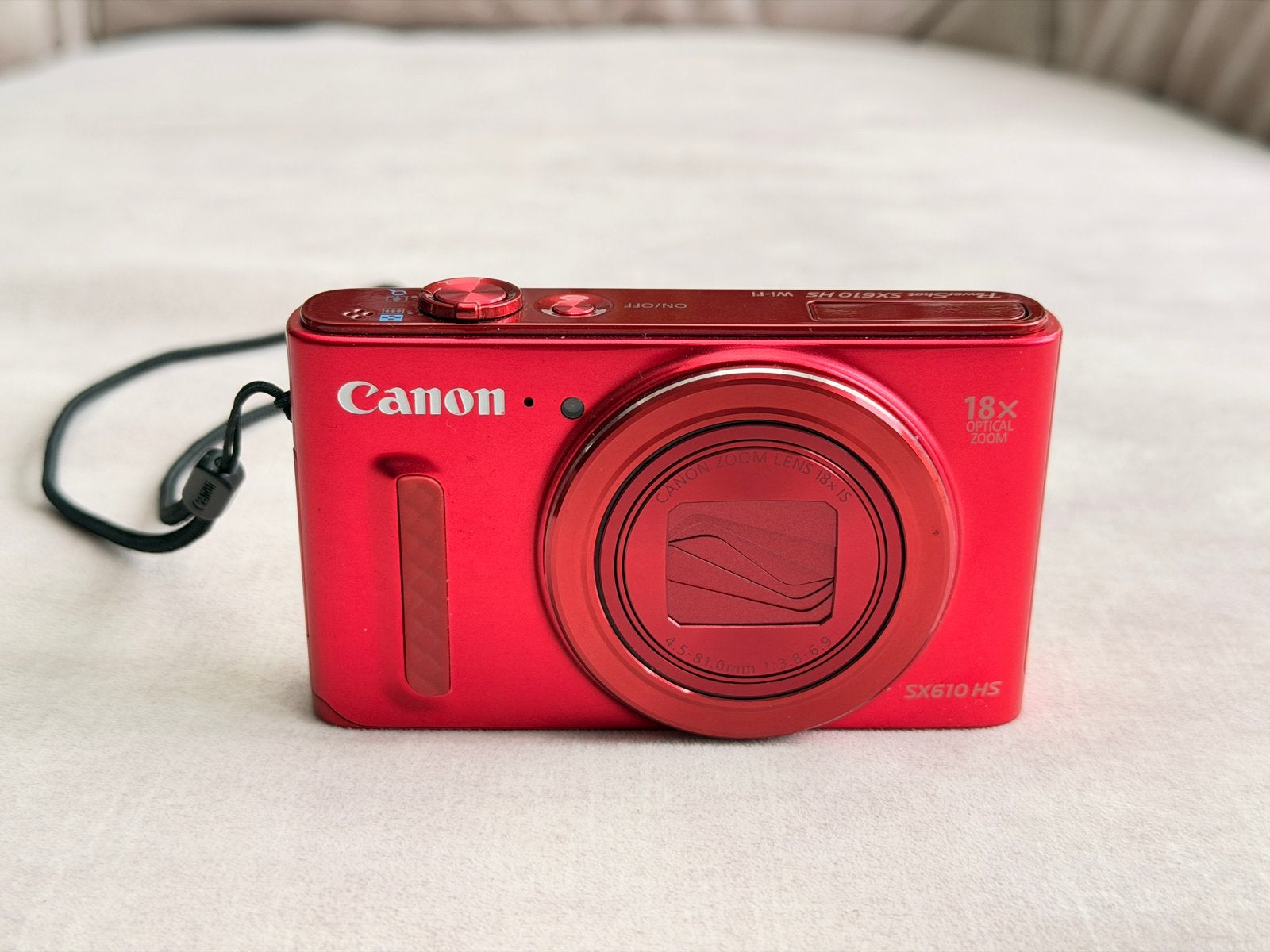 Canon PowerShot SX610 HS - Compactcamera Rood, Canon, Ophalen of Verzenden, Zo goed als nieuw, Compactcamera