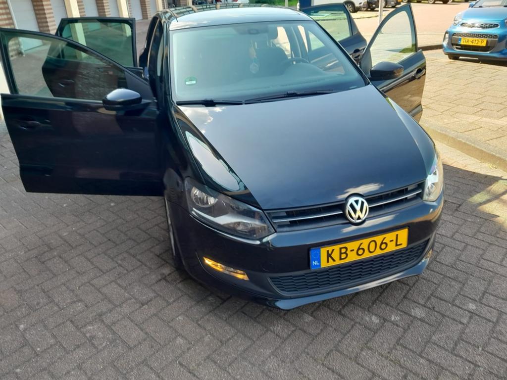 VW Polo 1.2 TSI 130PK DSG 2011 Zwart PANO Stoelv cruise, Euro 5, Stof, 40 €/maand, Zwart