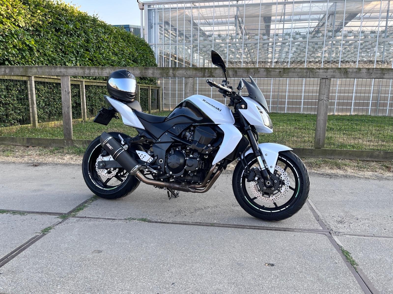 Zeer nette Kawasaki Z750 motor zwart wit, Motoren, Ophalen