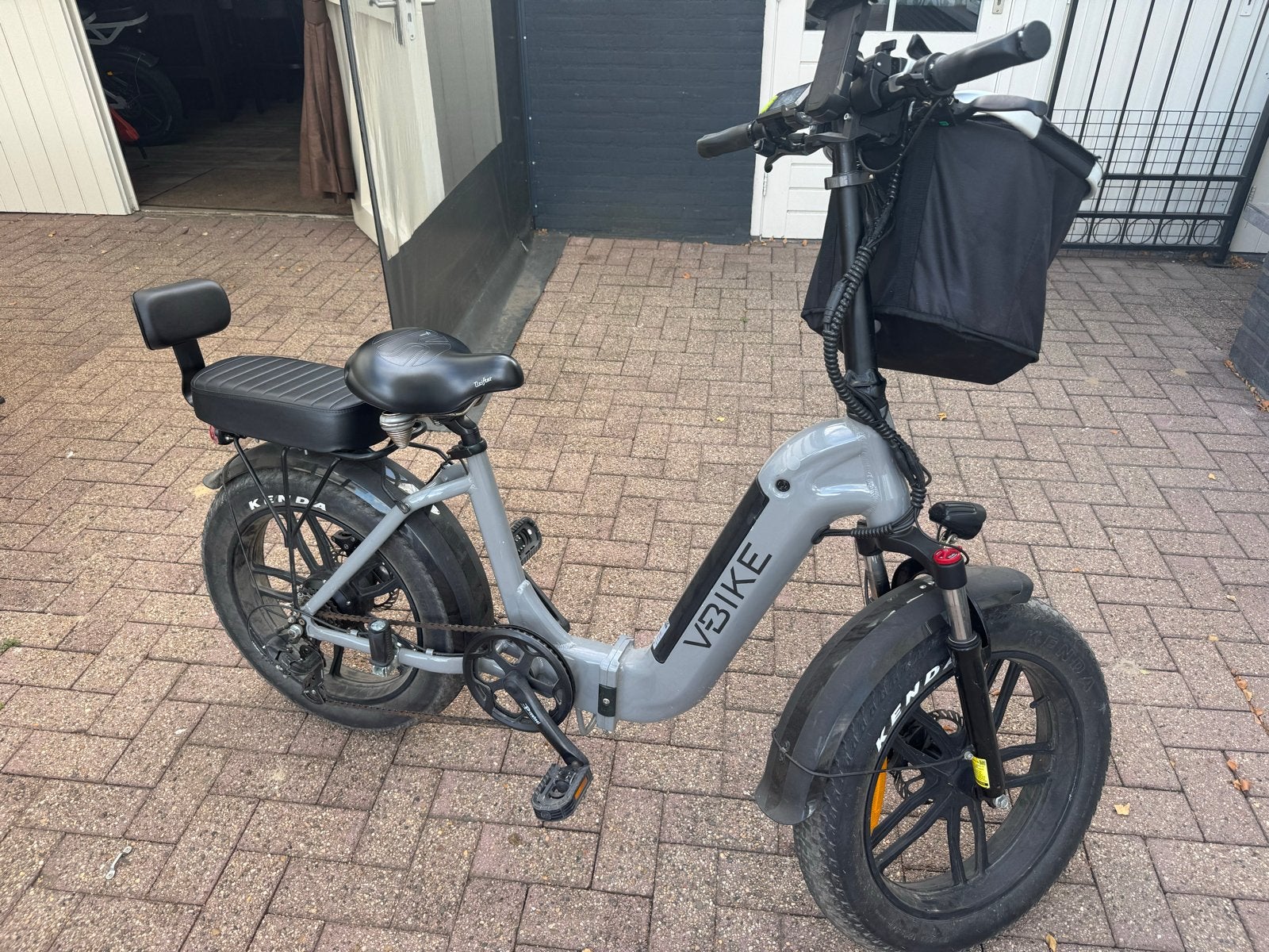 VBIKE Fatbike E-bike diablo vouwfiets, Zo goed als nieuw, 51 tot 55 cm, 50 km per accu of meer, Ophalen
