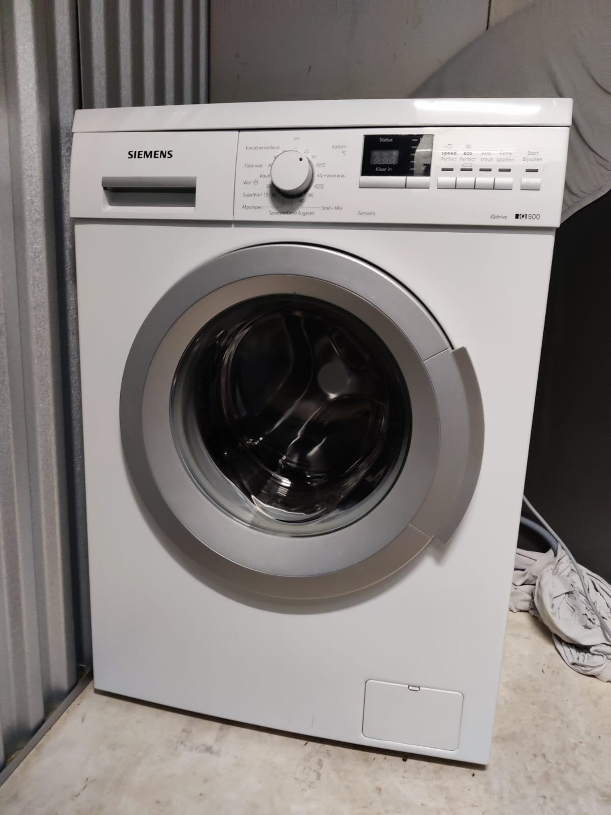 Siemens iQ500 Wasmachine - 8kg, 1400 toeren, Witgoed en Apparatuur, Wasmachines, Ophalen, Gebruikt, Voorlader, Kort programma