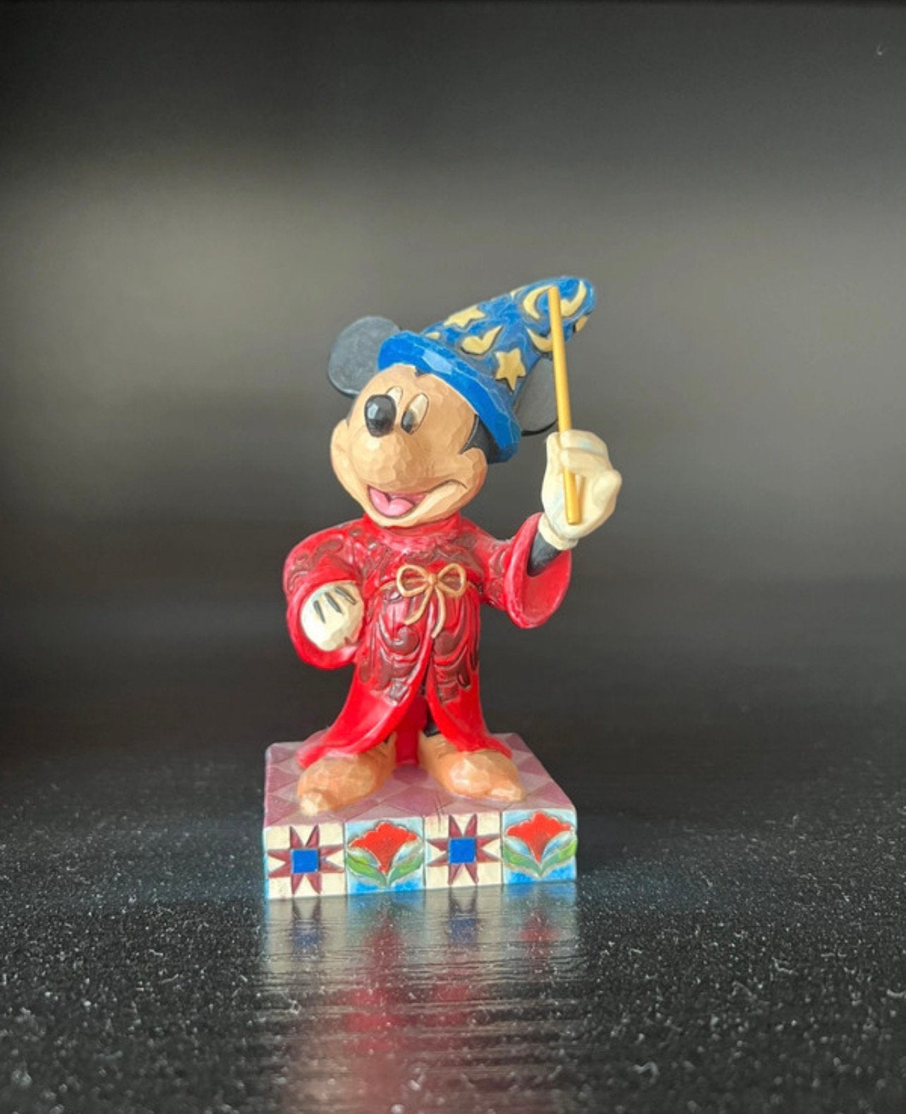Jim Shore Disney  Mickey Mouse "Touch Of Magic" traditions, Ophalen of Verzenden, Mickey Mouse, Zo goed als nieuw, Beeldje of Figuurtje