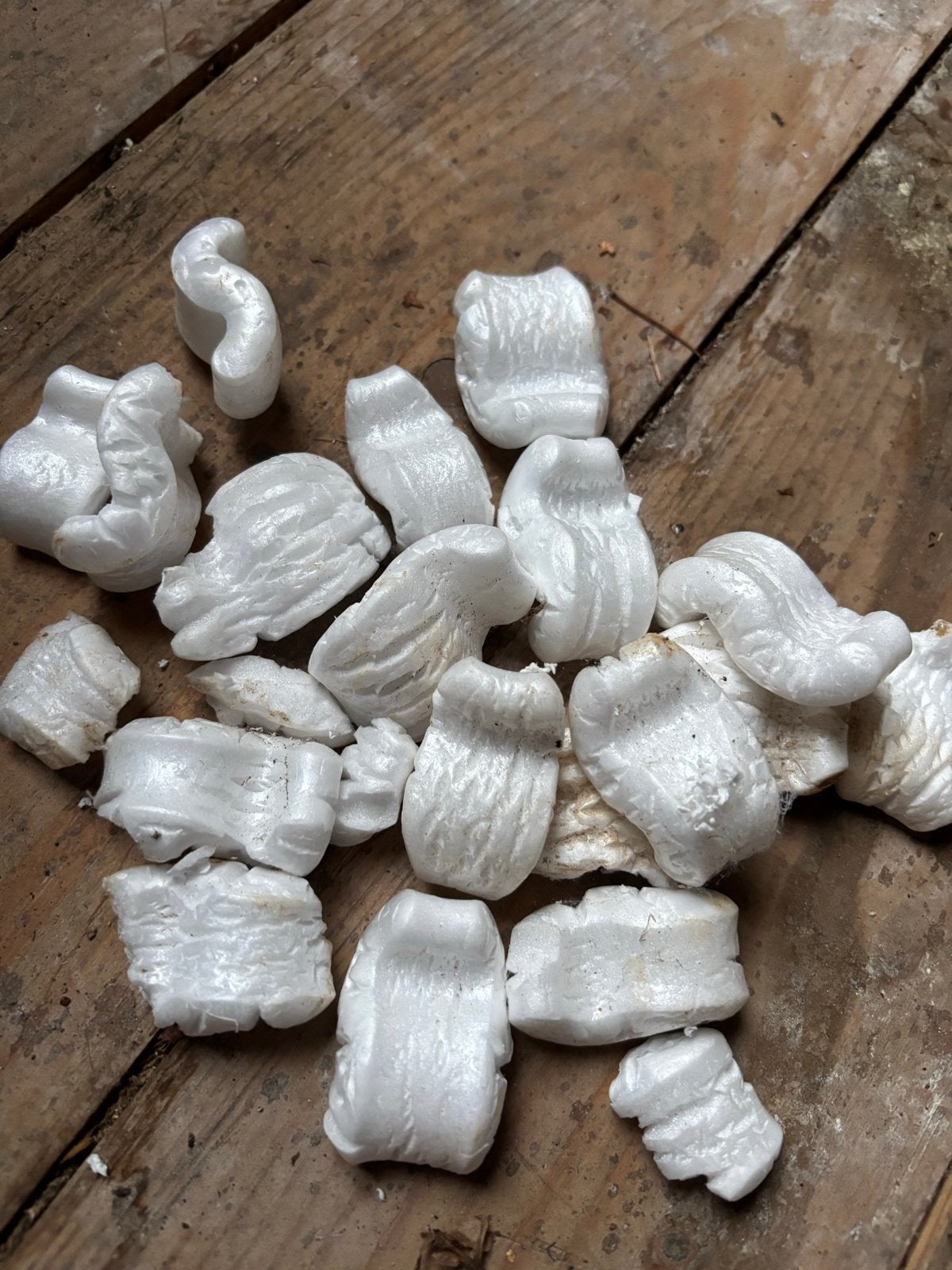 Gratis isolatiemateriaal (piepschuim), Gebruikt, 15 m² of meer, Vloerisolatie, Piepschuim (Tempex)