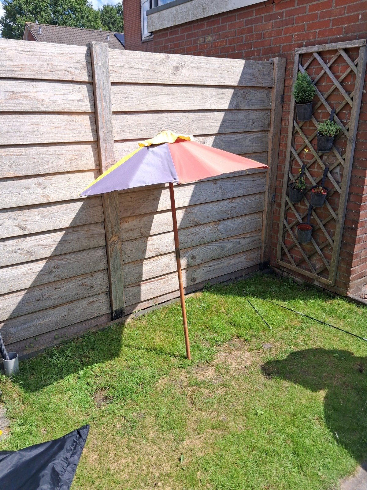 kinderparasol, Ophalen, Gebruikt, Parasolvoet