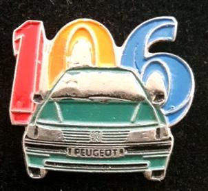 Peugeot 106 meerkleurig, Verzenden, Nieuw, Transport, Speldje of Pin