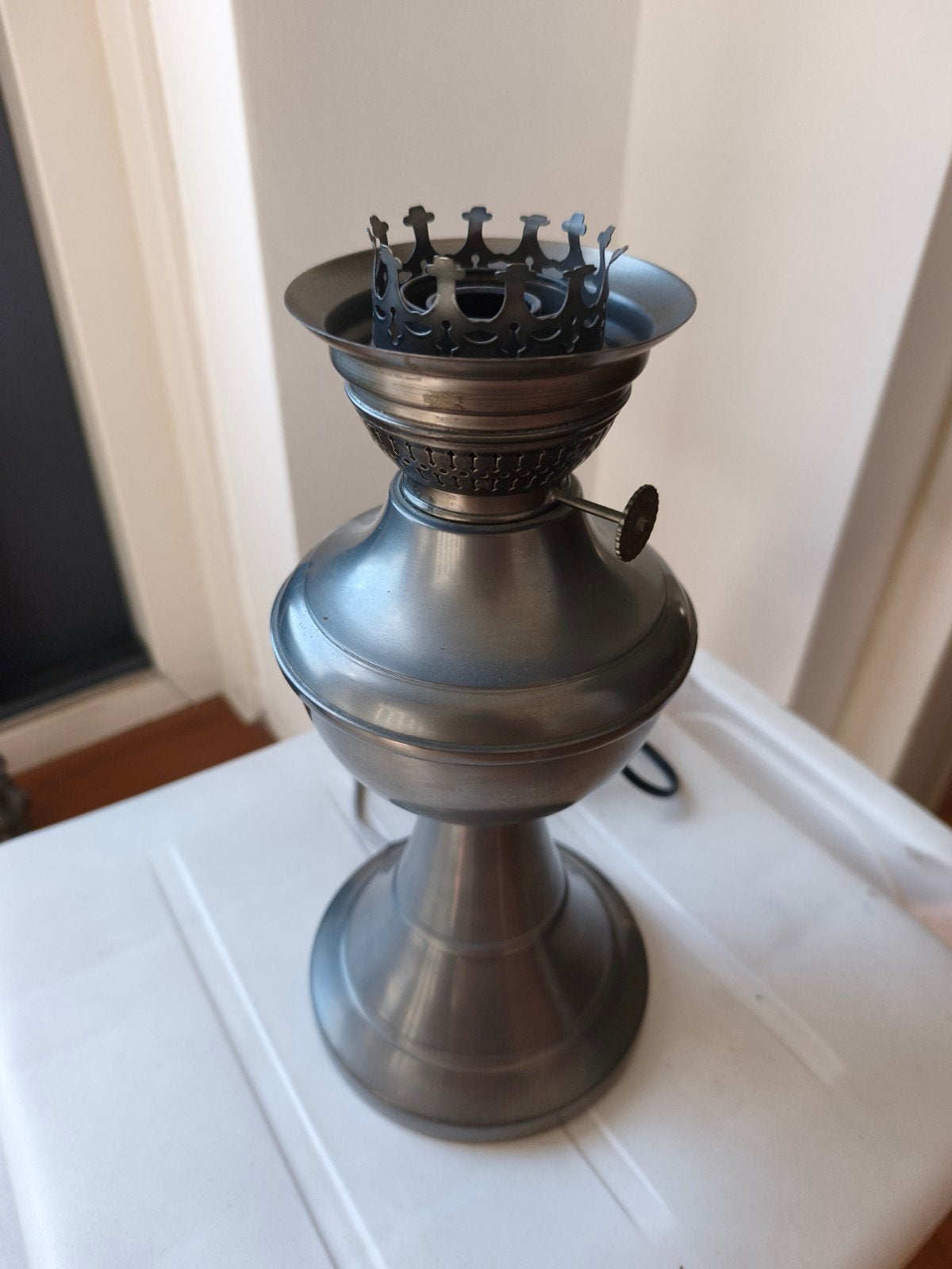 Antieke olielamp - Klassieke stijl, Ophalen of Verzenden