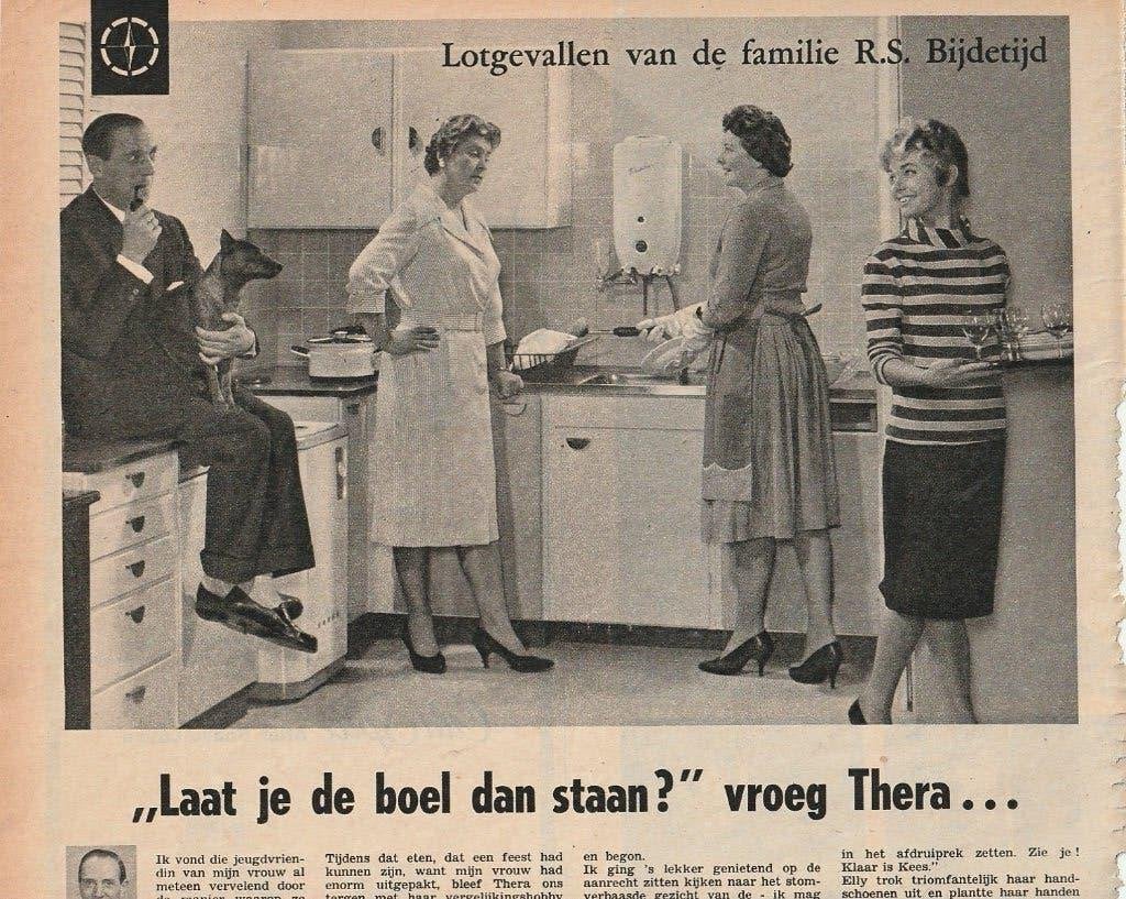 Retro reclame 1960 Erres Fasto geiser boiler keuken, Verzenden, Overige typen