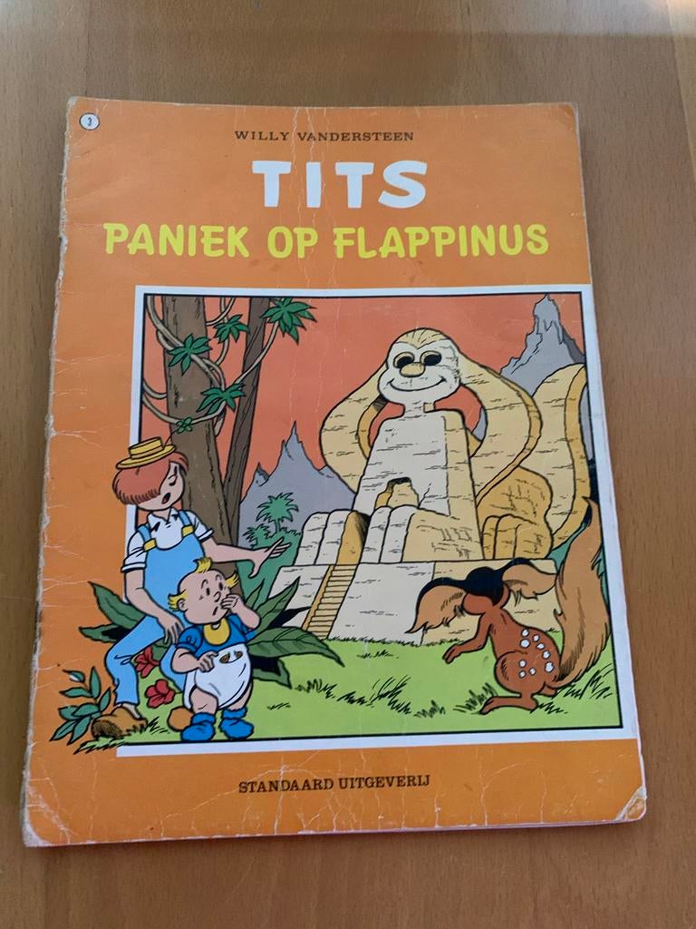 Tits: Paniek op Flappinus - Willy Vandersteen stripboek, Eén stripboek, Ophalen of Verzenden, Gelezen