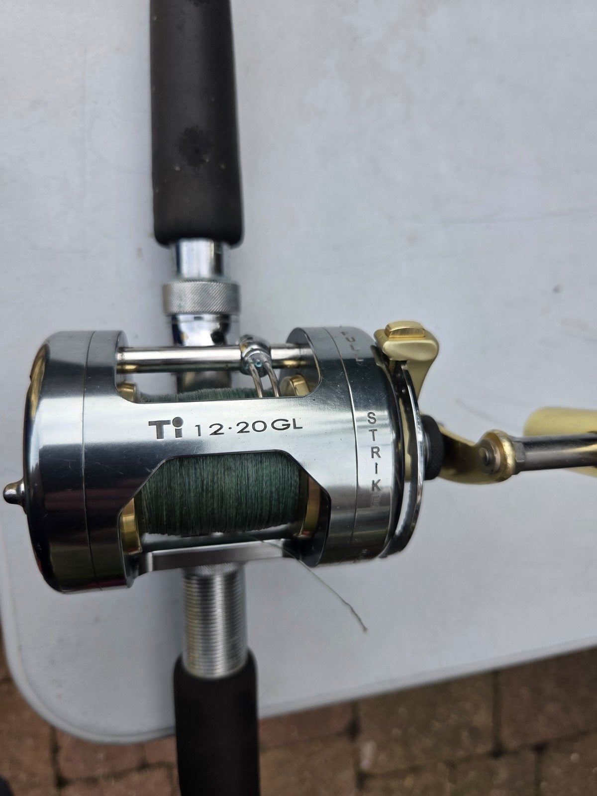 Super speed conger 33 metMitchell Ti 12-20GL reel -, Ophalen, Gebruikt, Molen
