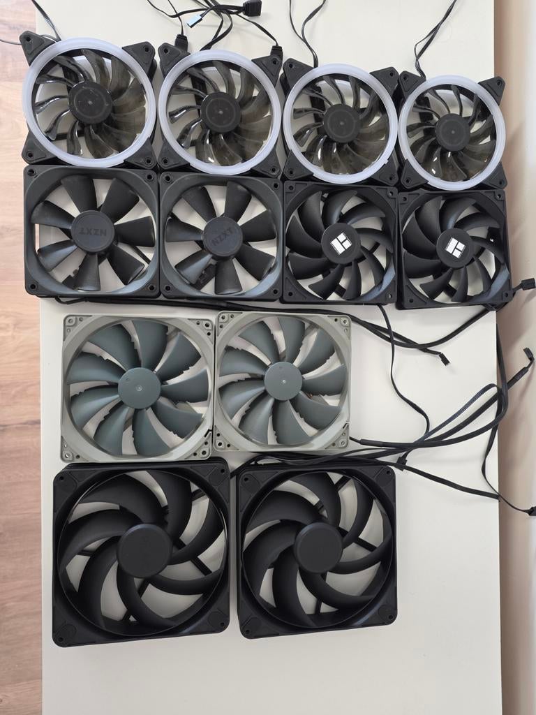 Diverse PC CaseFans: Asus ProArt, Noctua, Thermalright, NZXT, Computers en Software, Computerbehuizingen, Ophalen of Verzenden