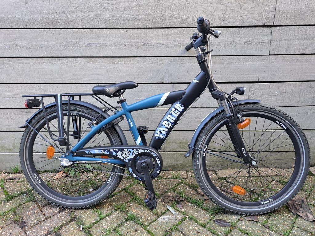 Alpina Yabber jongensfiets 24 inch - Zo goed als nieuw, Ophalen, 24 inch, Alpina, Handrem