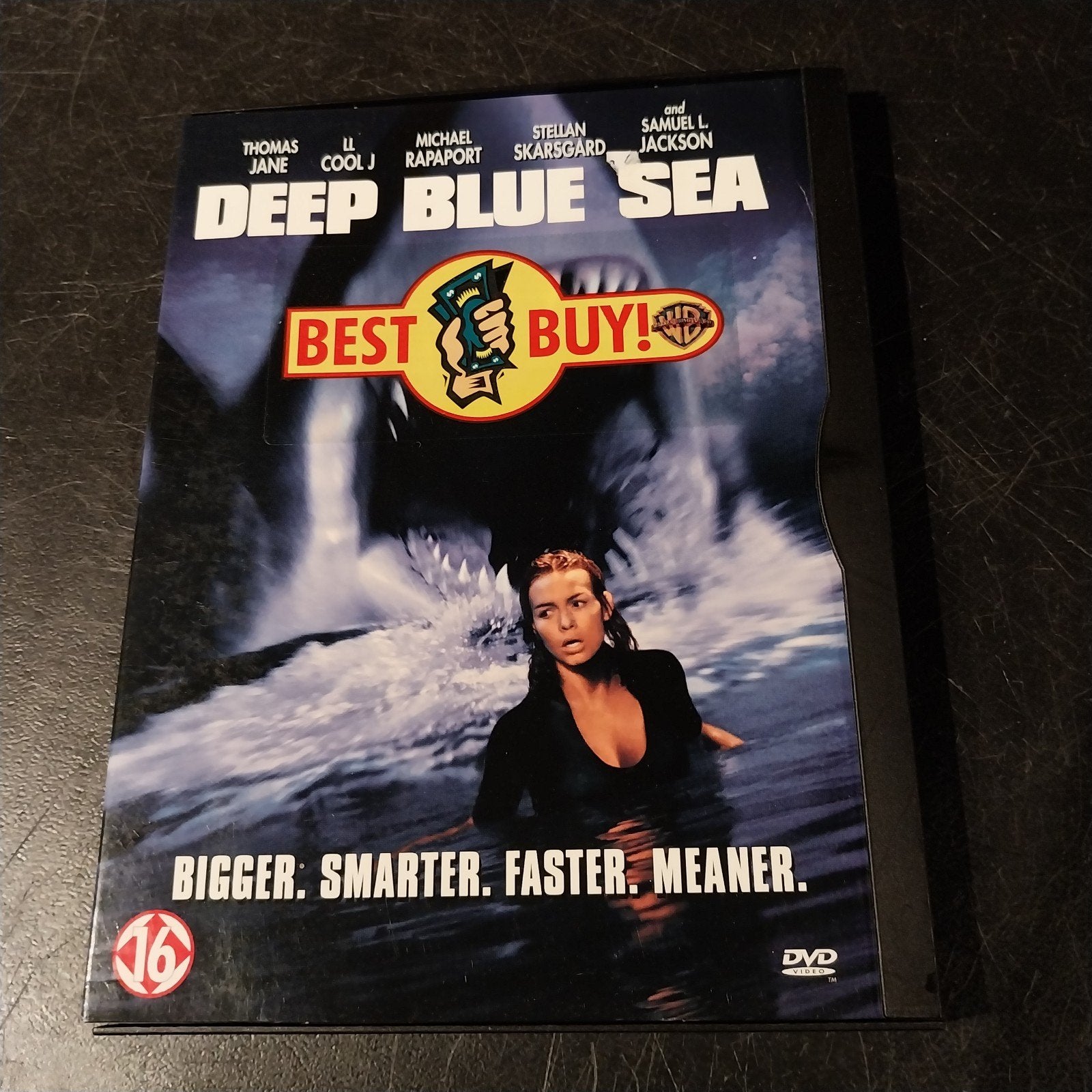Deep Blue Sea DVD - Actiethriller met haaien, Gebruikt, Vanaf 16 jaar, Ophalen of Verzenden, Breedbeeld